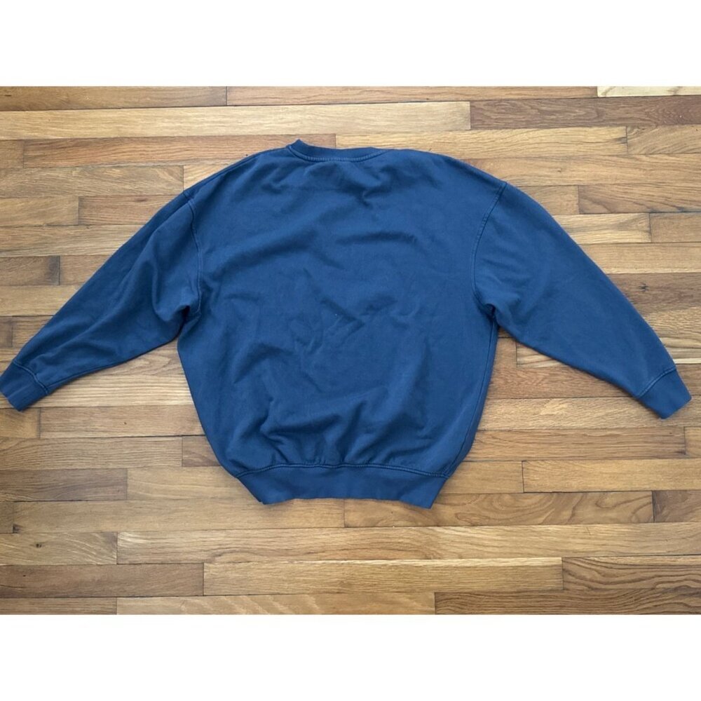 Nirvana Smiley Sweatshirt Purple Pullover Rock Band Sweater Graphic Size L - Picture 5 of 5